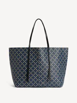 By Malene Birger Bags^Abi Printed Tote Bag Navy Blazer