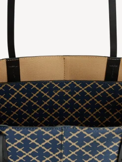By Malene Birger Bags^Abigail Printed Tote Bag Navy Blazer