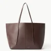 By Malene Birger Bags^Abilla Leather Tote Coffee Bean