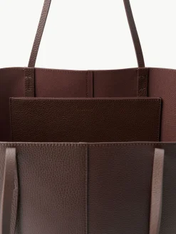 By Malene Birger Bags^Abilla Leather Tote Coffee Bean