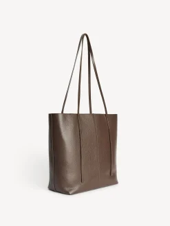 By Malene Birger Bags^Abilso Leather Tote Bag Coffee Bean
