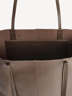 By Malene Birger Bags^Abilso Leather Tote Bag Coffee Bean