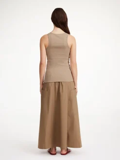 By Malene Birger Tops^Amani Organic Cotton Tank Top Nomad