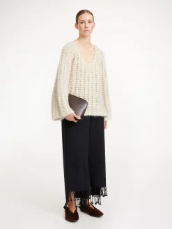 By Malene Birger Knitwear^Amilea Wool-blend Sweater Pearl
