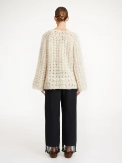 By Malene Birger Knitwear^Amilea Wool-blend Sweater Pearl