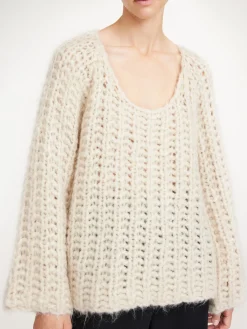 By Malene Birger Knitwear^Amilea Wool-blend Sweater Pearl