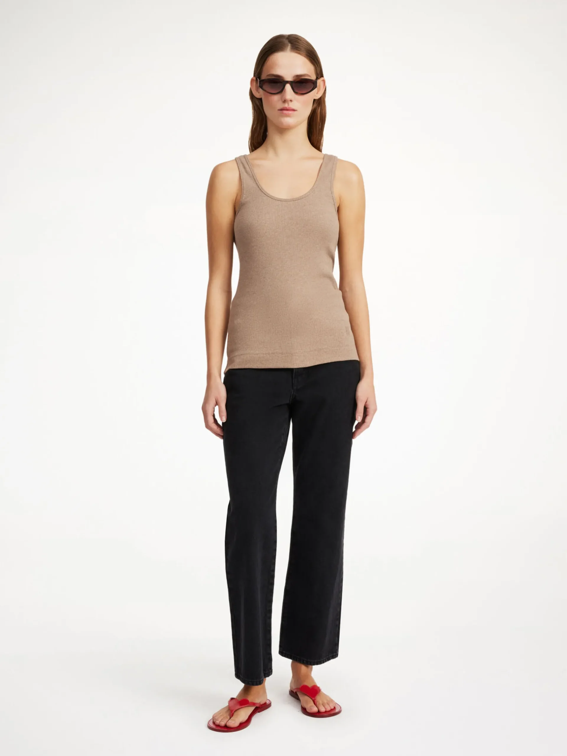 By Malene Birger Tops^Anisa Organic Cotton Tank Top Nomad