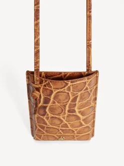 By Malene Birger Other Accessories^Aya Leather Phone Pouch Cognac