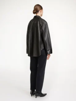 By Malene Birger Shirts & Blouses^Barissa Leather Shirt Black