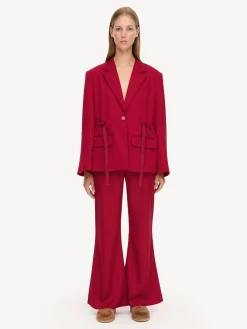 By Malene Birger Blazers^Biento Single-breasted Blazer Jester Red
