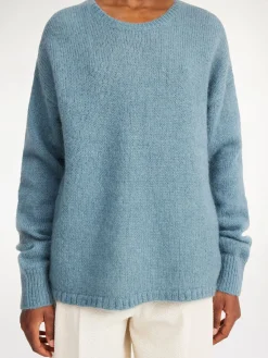 By Malene Birger Knitwear^Briella Mohair-blend Sweater Cool Water