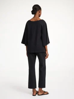 By Malene Birger Tops^Bryar Organic Cotton T-shirt Black