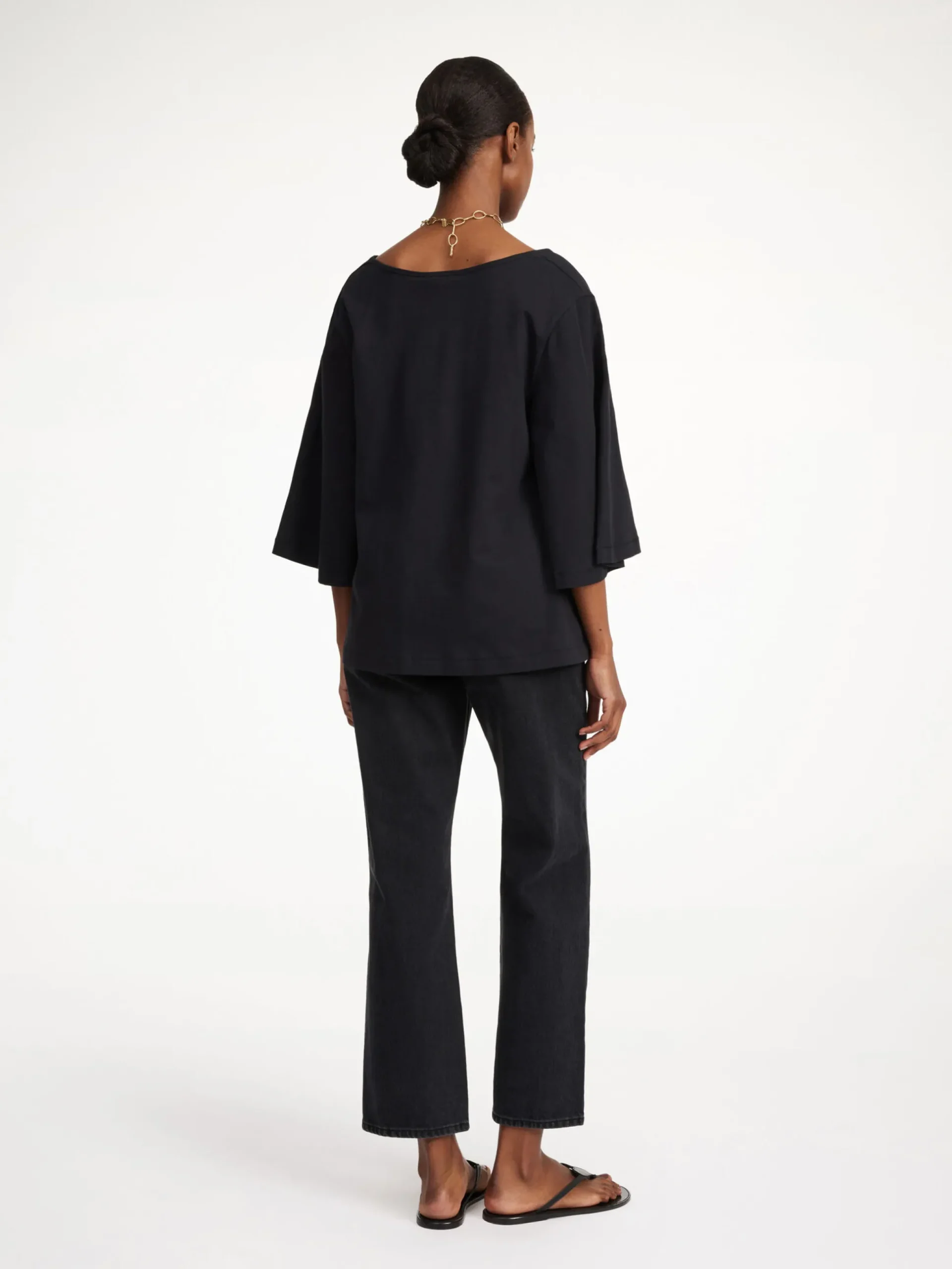 By Malene Birger Tops^Bryar Organic Cotton T-shirt Black