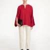 By Malene Birger Shirts & Blouses^Calias Tunic-style Blouse Jester Red