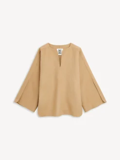 By Malene Birger Shirts & Blouses^Calias Wool Blouse Dark Sand