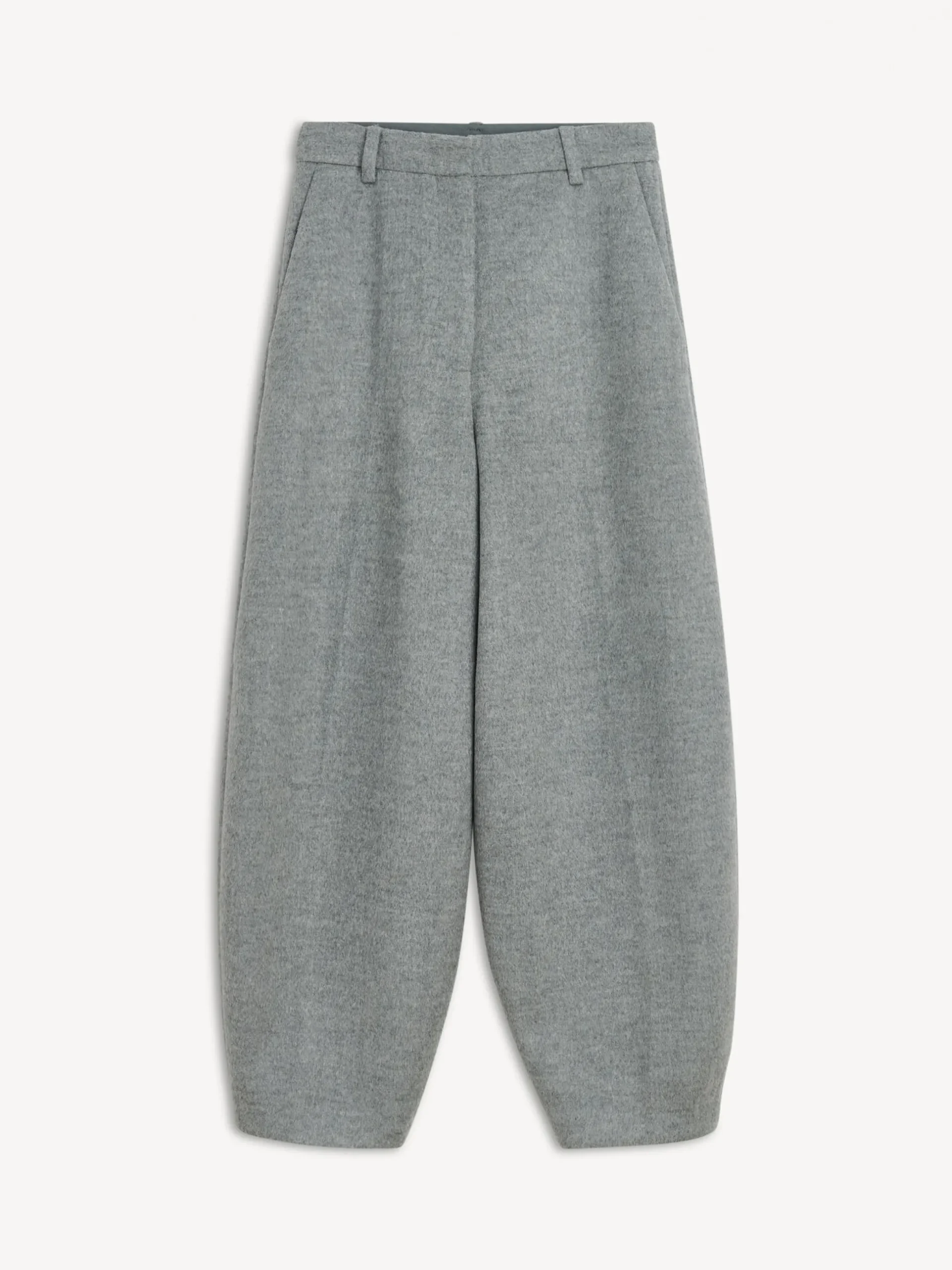 By Malene Birger Trousers^Carlien Wool Trousers Grey Melange