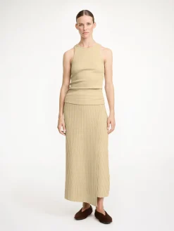 By Malene Birger Skirts | Knitwear^Cassila Wool Midi Skirt Old Beige