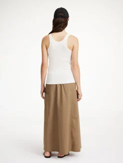 By Malene Birger Skirts^Catterine Organic Cotton Maxi Skirt Shitake