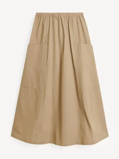 By Malene Birger Skirts^Catterine Organic Cotton Maxi Skirt Shitake