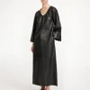 By Malene Birger Dresses^Cebello Leather Maxi Dress Black