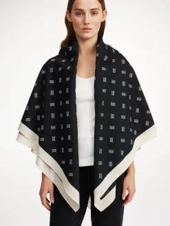 By Malene Birger Scarves^Cialos Organic Cotton Scarf Black