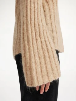 By Malene Birger Knitwear^Cierra Ribbed Sweater Twill Beige