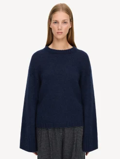 By Malene Birger Knitwear^Cierra Sweater Navy Blazer