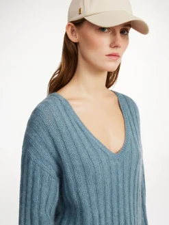 By Malene Birger Knitwear^Cimone Ribbed Sweater Cool Water