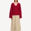 By Malene Birger Knitwear^Cimone Sweater Jester Red