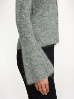 By Malene Birger Knitwear^Cirane Wool-blend Cardigan Grey Melange
