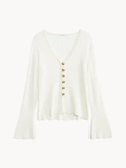 By Malene Birger Knitwear^Cirella Cardigan Soft White
