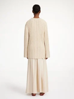 By Malene Birger Knitwear^Cirra Ribbed Sweater Oyster Gray