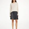 By Malene Birger Skirts^Coras Leather Mini Skirt Black