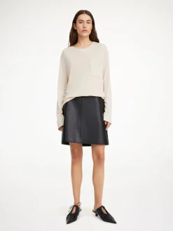 By Malene Birger Skirts^Coras Leather Mini Skirt Black