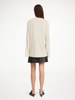 By Malene Birger Skirts^Coras Leather Mini Skirt Black