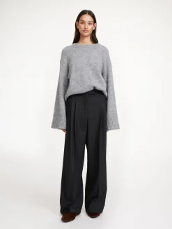 By Malene Birger Trousers^Cymbaria High-waist Trousers Black
