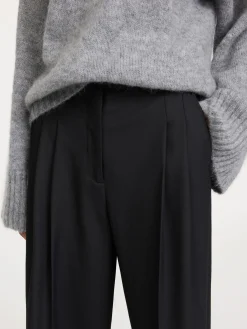 By Malene Birger Trousers^Cymbaria High-waist Trousers Black