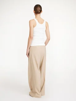 By Malene Birger Trousers^Cymbaria High-waisted Trousers Cinnamon Brown