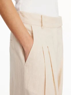 By Malene Birger Trousers^Cymbaria High-waisted Trousers Wood