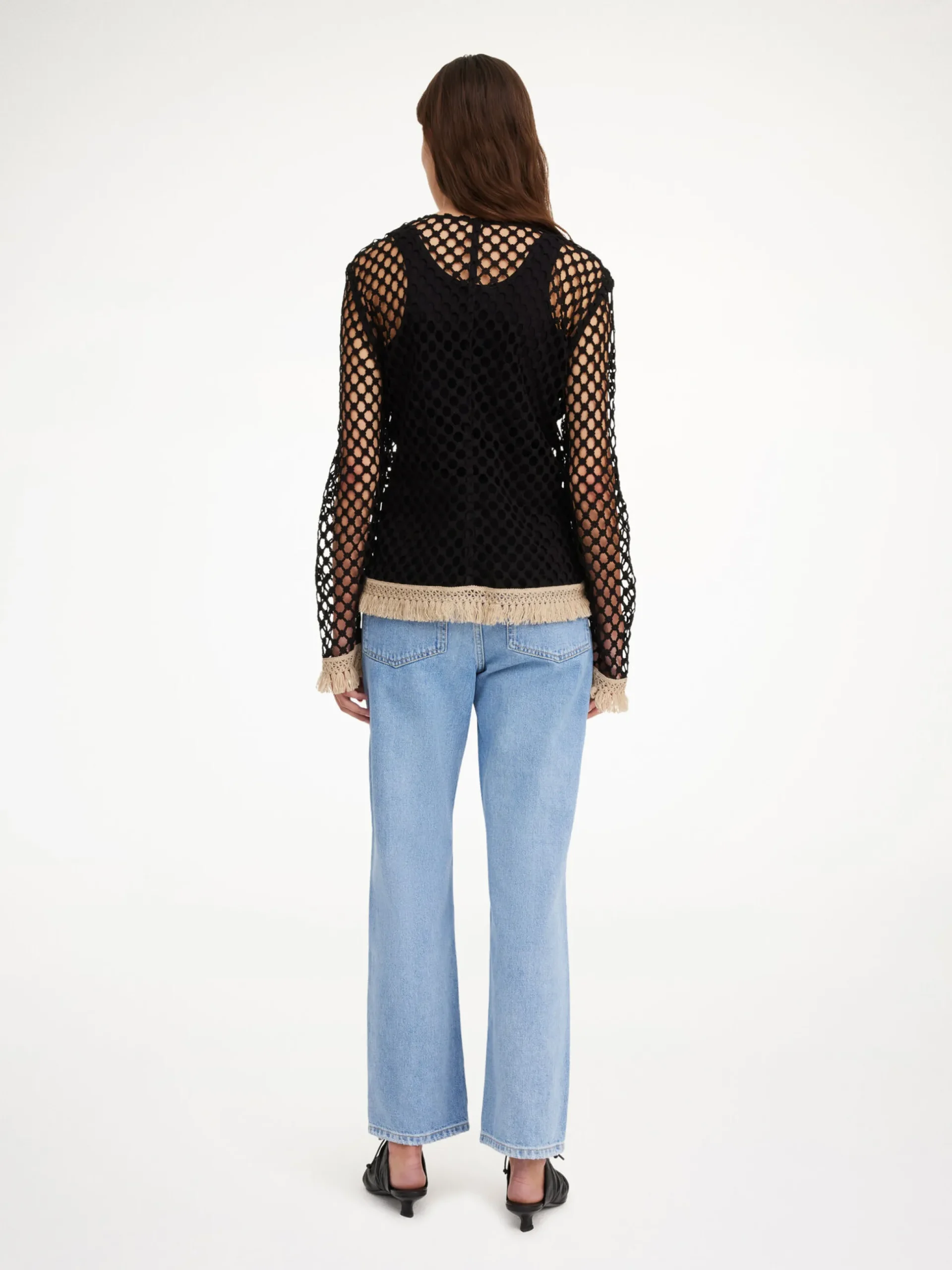 By Malene Birger Shirts & Blouses^Cymbeline Crochet Top Black