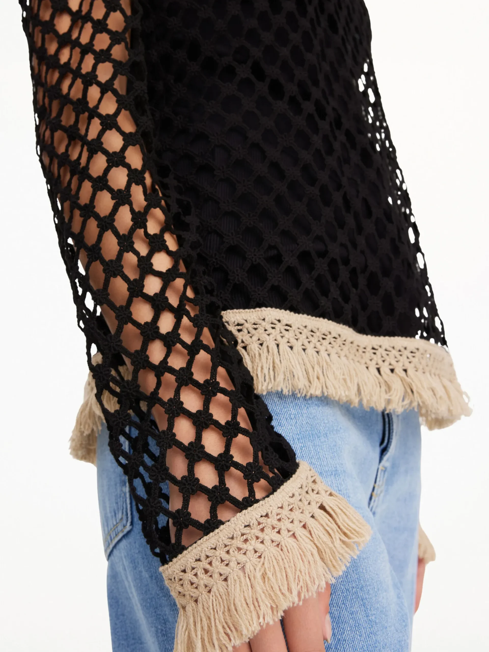 By Malene Birger Shirts & Blouses^Cymbeline Crochet Top Black