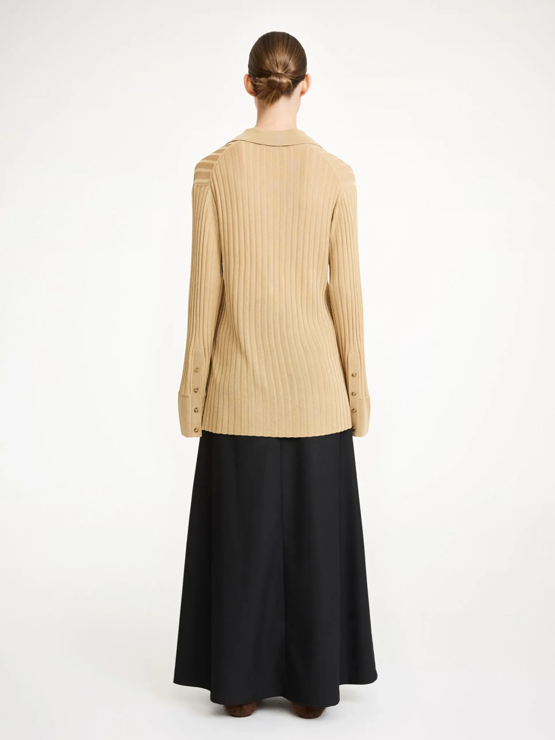 By Malene Birger Knitwear^Delphine Rib-knit Sweater Warm Sand