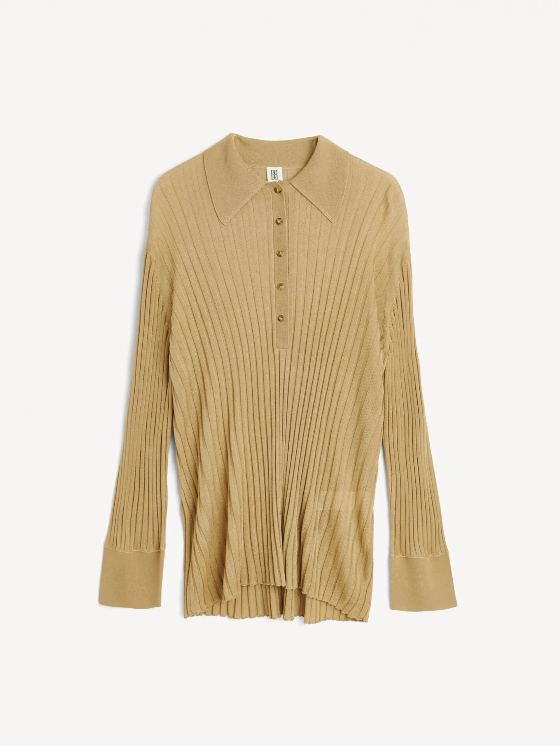 By Malene Birger Knitwear^Delphine Rib-knit Sweater Warm Sand