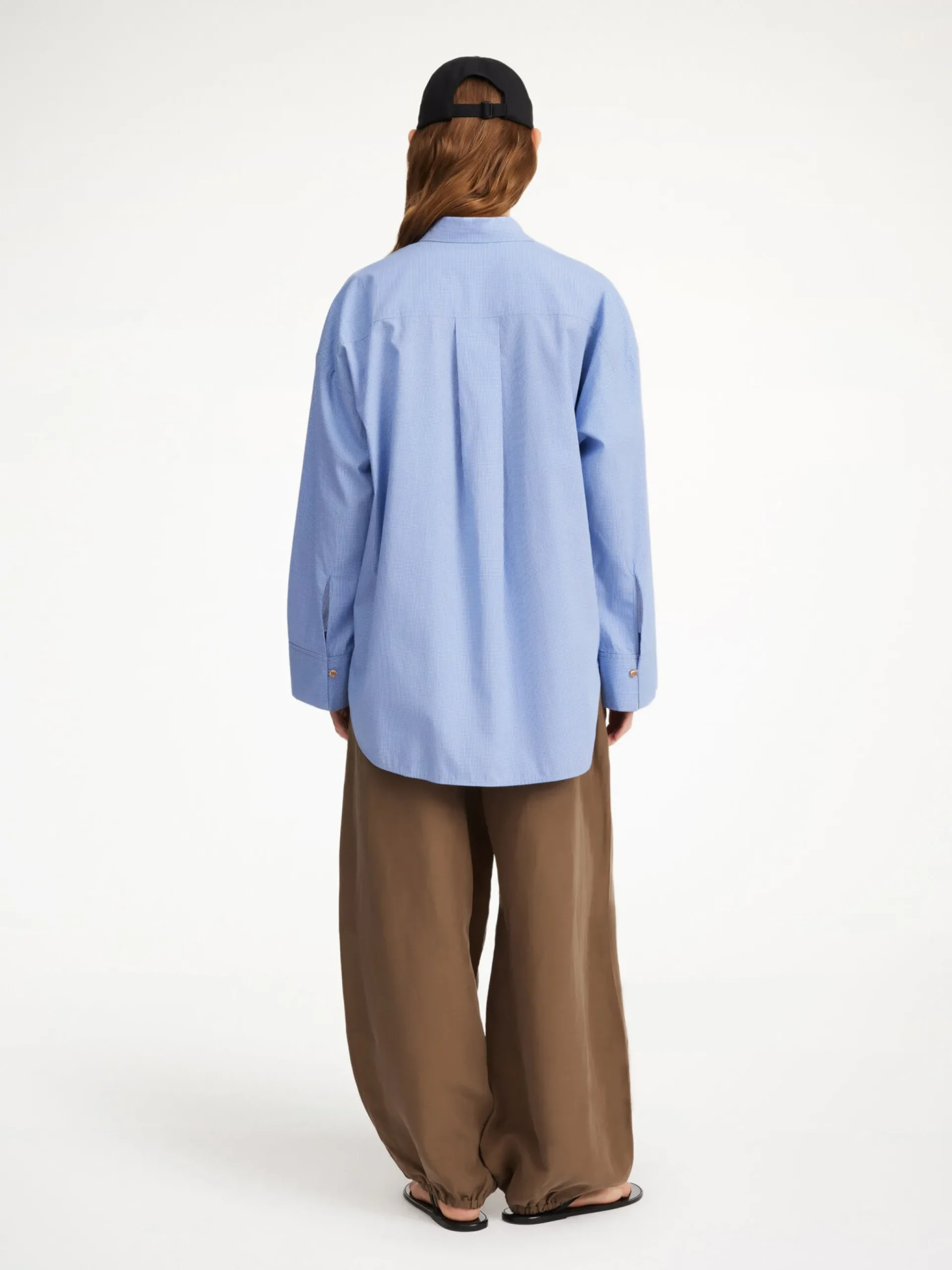 By Malene Birger Shirts & Blouses^Derris Organic Cotton Shirt Mini check blue