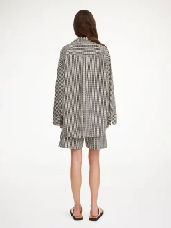 By Malene Birger Shirts & Blouses^Derris Organic Cotton Shirt Black monogram