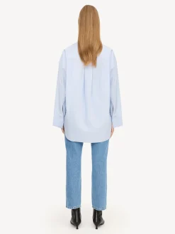 By Malene Birger Shirts & Blouses^Derris Organic Cotton Shirt Periwinkle Blue