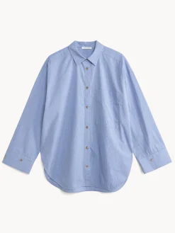 By Malene Birger Shirts & Blouses^Derris Organic Cotton Shirt Mini check blue
