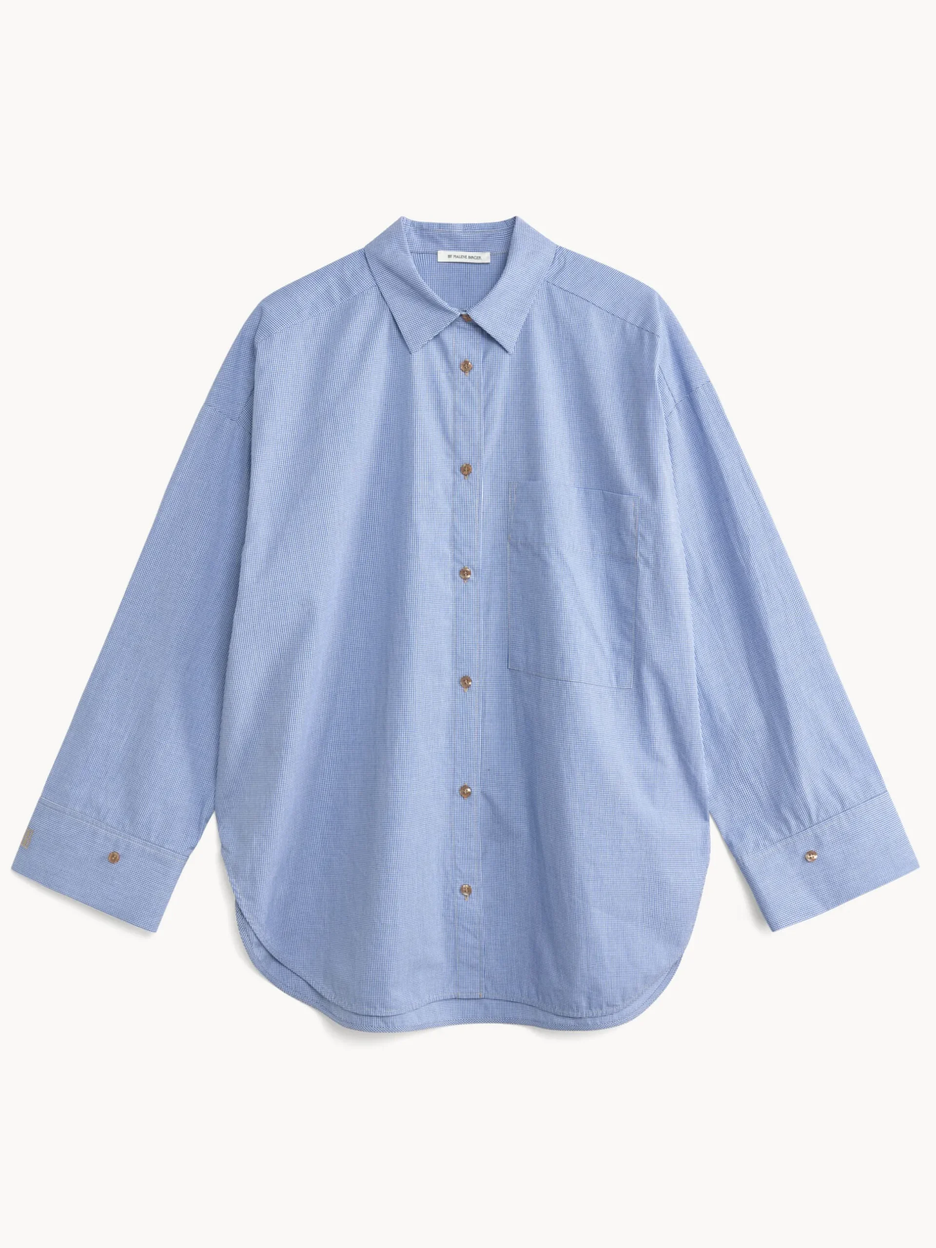 By Malene Birger Shirts & Blouses^Derris Organic Cotton Shirt Mini check blue