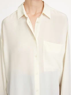 By Malene Birger Shirts & Blouses^Derris Organic Silk Shirt Whisper White