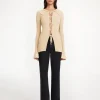 By Malene Birger Knitwear^Devora Rib-knit Cardigan Warm Sand